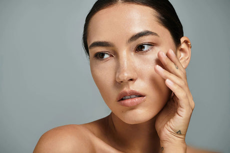 Beauty Shopify Theme Beautify Woman with natural makeup looking away from camera