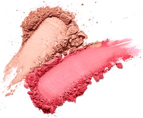 Beauty Shopify Theme Beautify. Close-up of pink and beige makeup powders on a black background