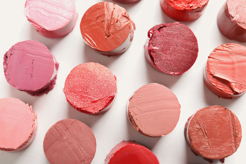 Beauty Shopify theme Beautify. Round lipstick swatch discs on a white background.